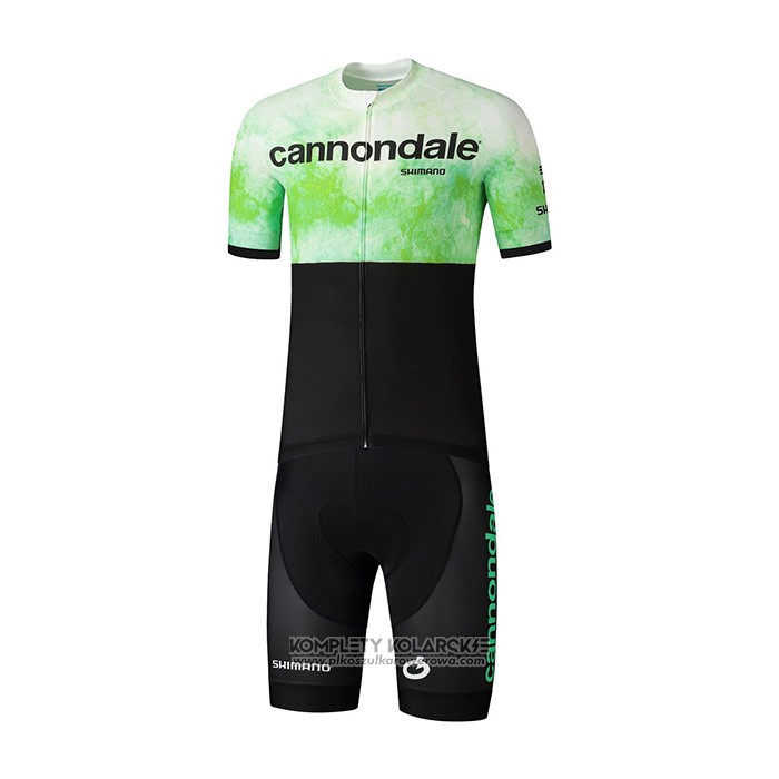 2021 Odziez Rowerowa Cannondale Czarny Zielony Krotkie Rekawy I Rowerowe Szelkach